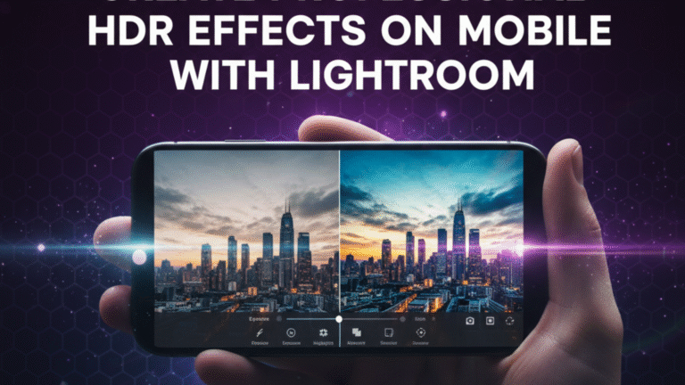 Create Professional HDR Effects on Mobile with Lightroom